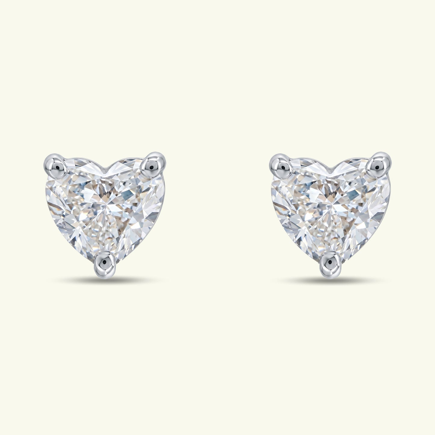 Zyra Solitaire Diamond Stud Earrings