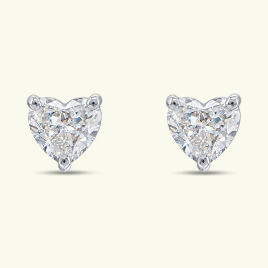 Zyra Solitaire Diamond Stud Earrings