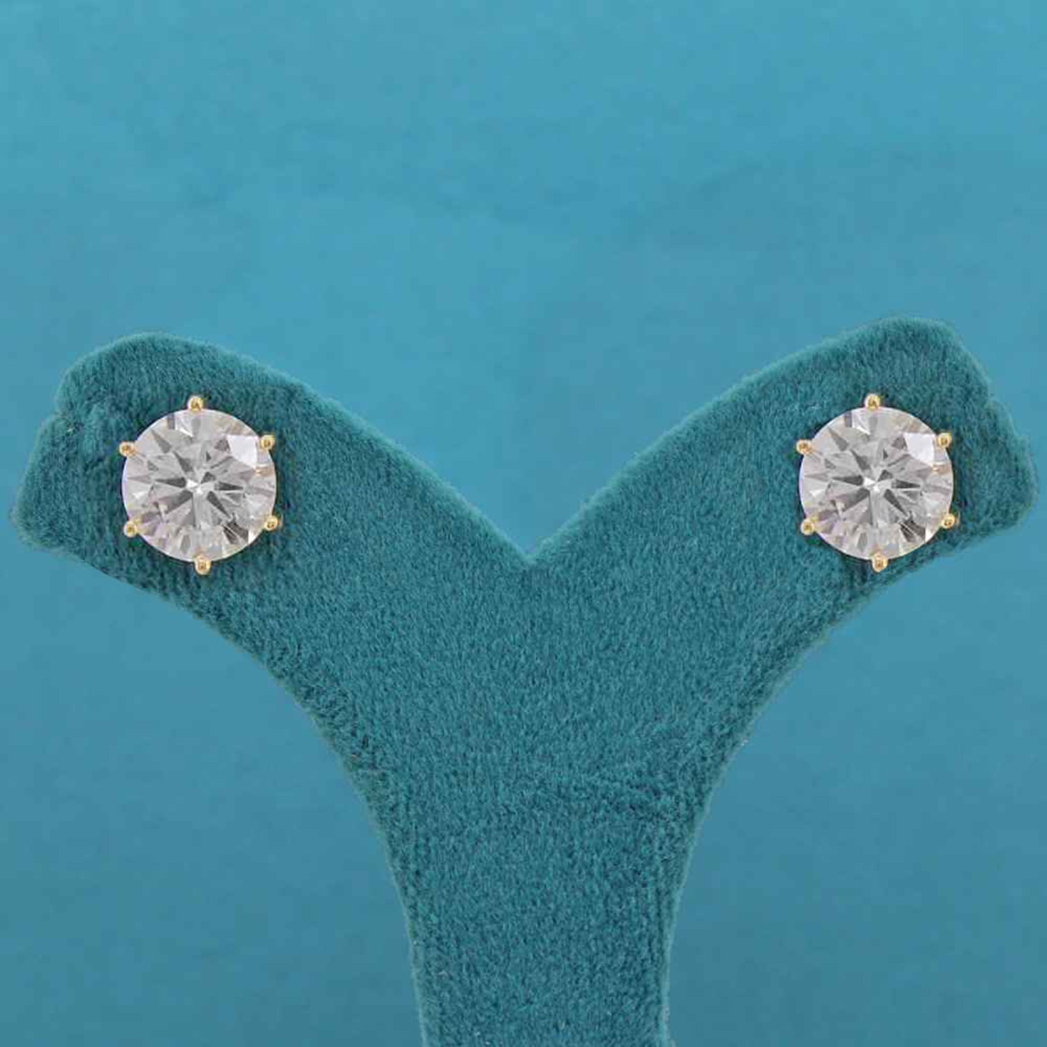 Ivara Solitaire Diamond Stud Earrings