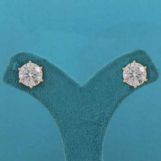 Ivara Solitaire Diamond Stud Earrings