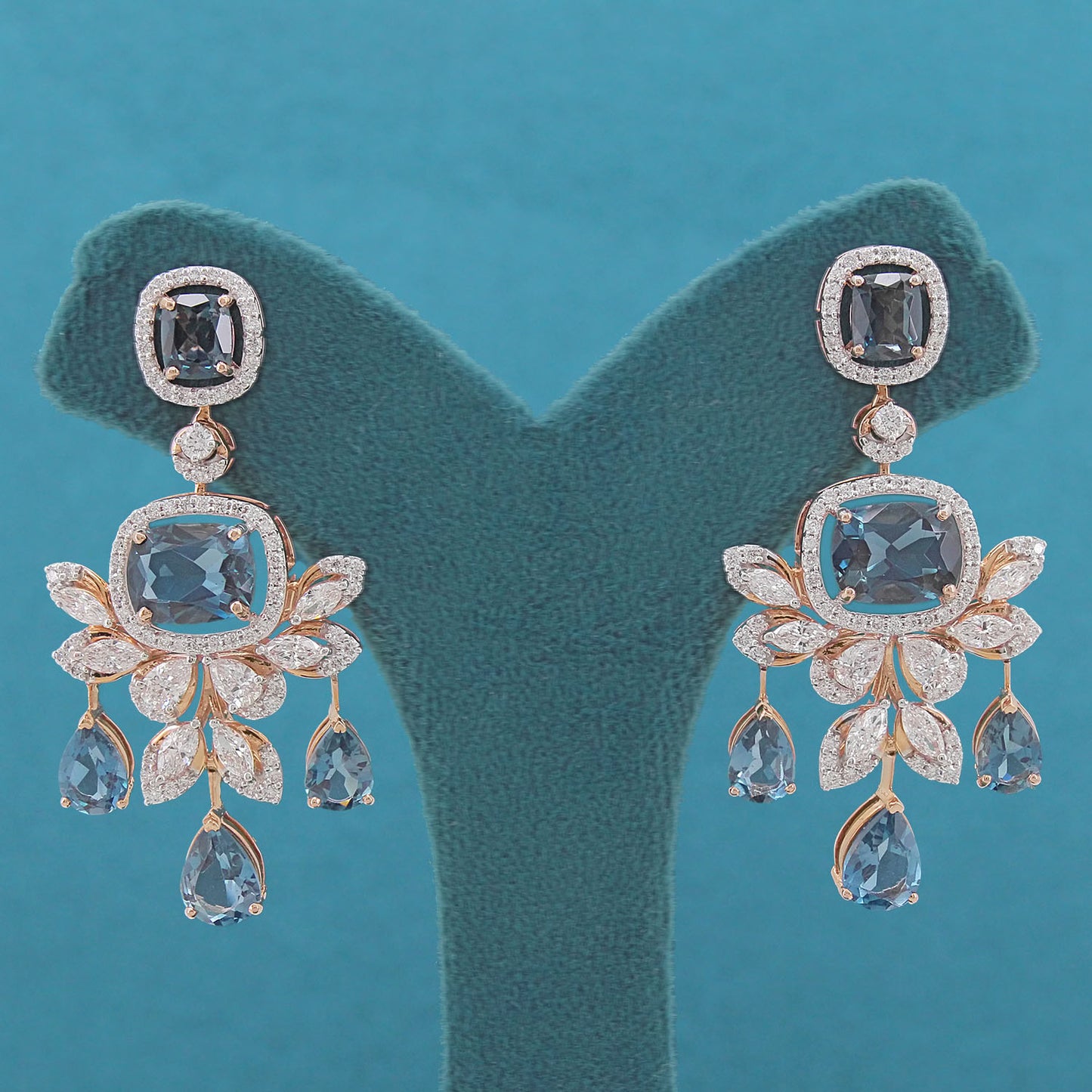 Alura Crest Diamond Earrings