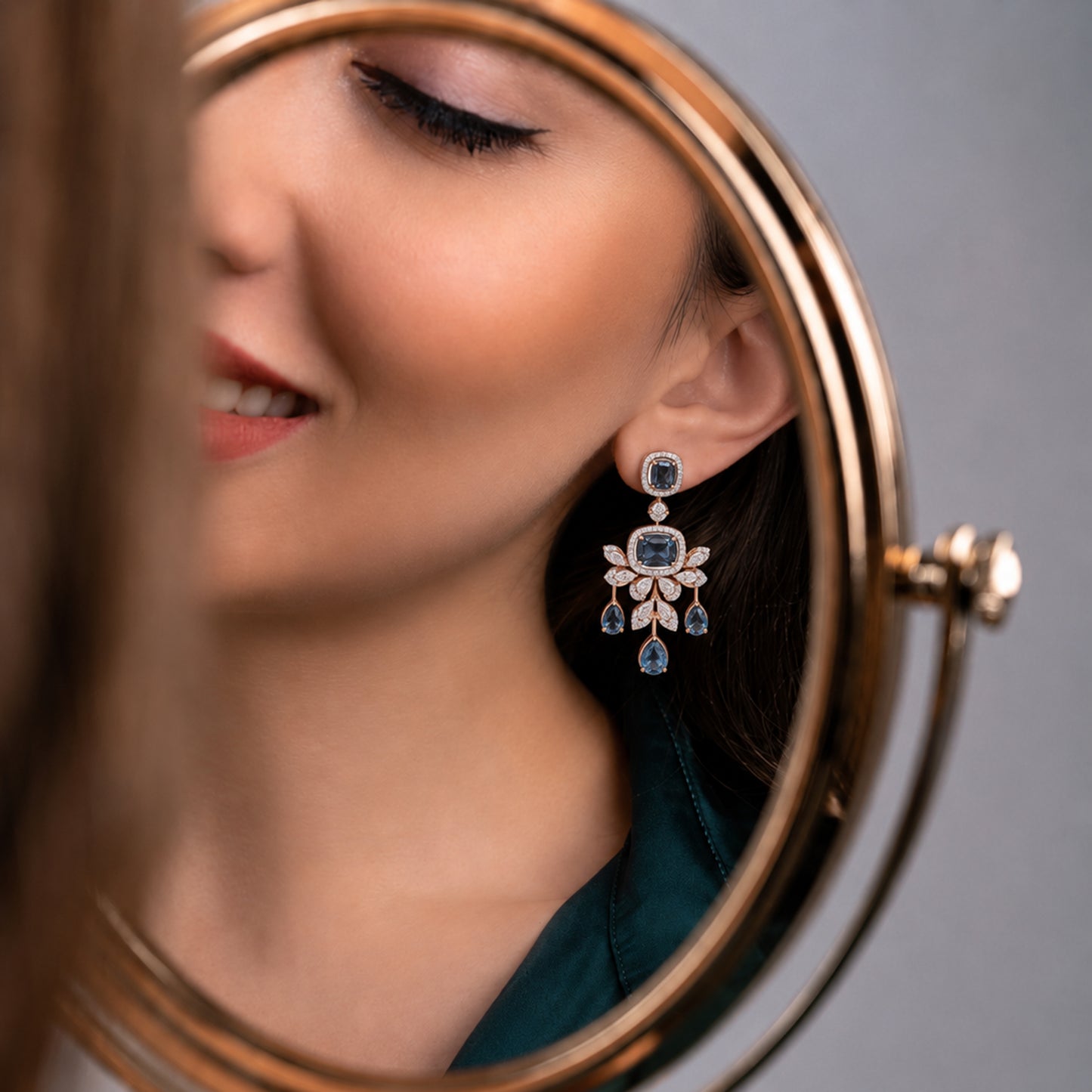 Alura Crest Diamond Earrings