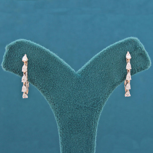 Sorrel Diamond Hoop Earrings