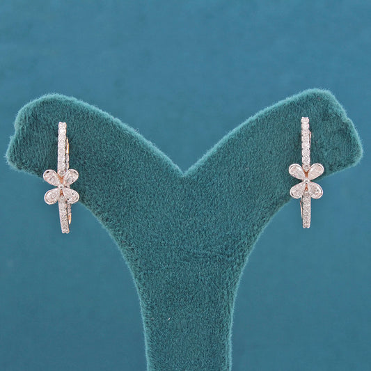 Olyara Diamond Hoop Earrings