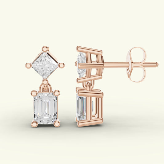 Viris Diamond Drop Earring