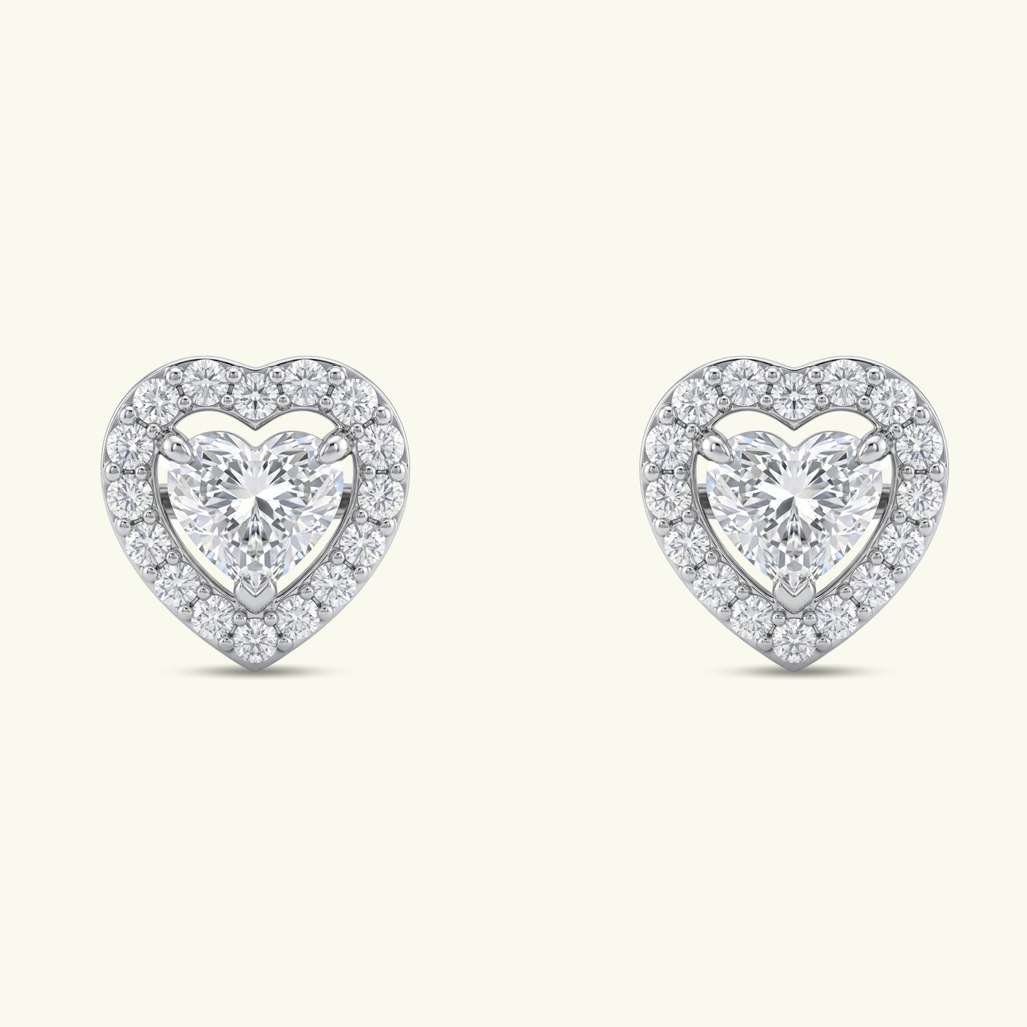 Solva Halo Diamond Stud Earrings
