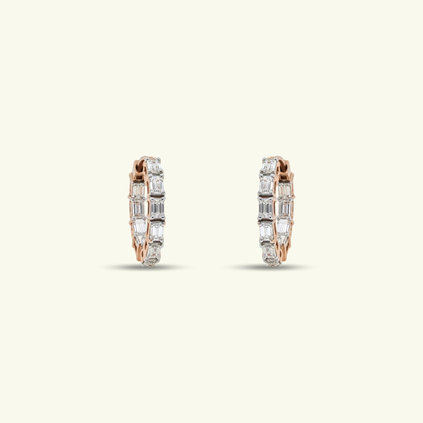 Embria Diamond Hoop Earrings