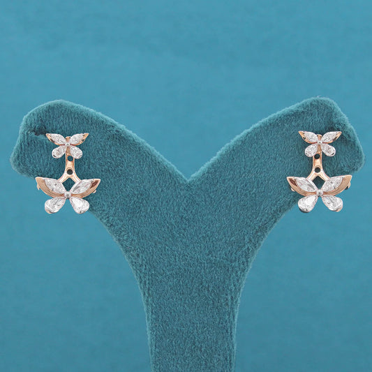 Arula Bloom Diamond Drop Earring