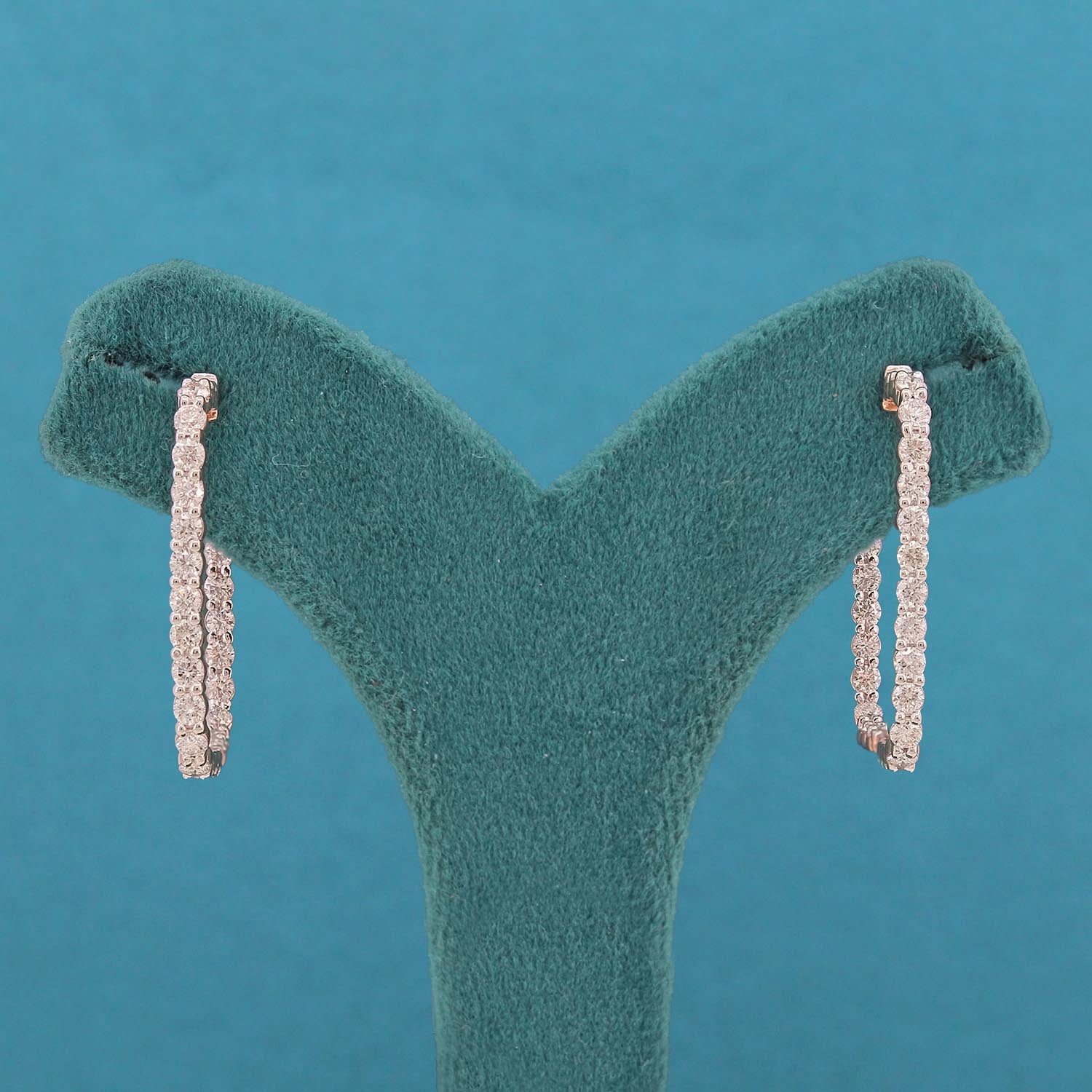 Nerith Diamond Hoop Earrings