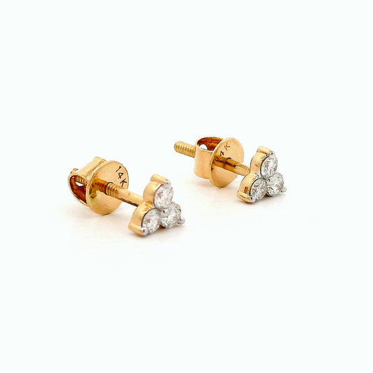 Calura Diamond Stud Earrings