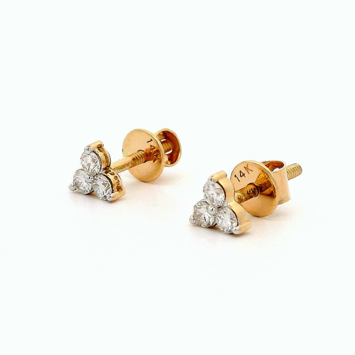 Calura Diamond Stud Earrings