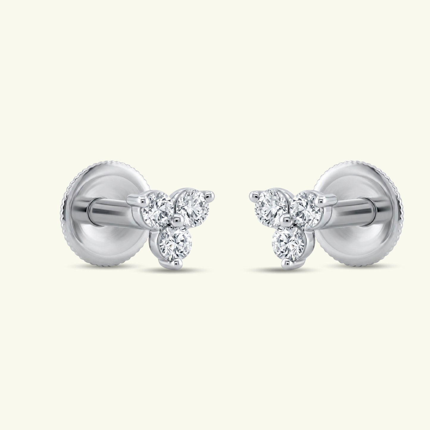 Calura Diamond Stud Earrings