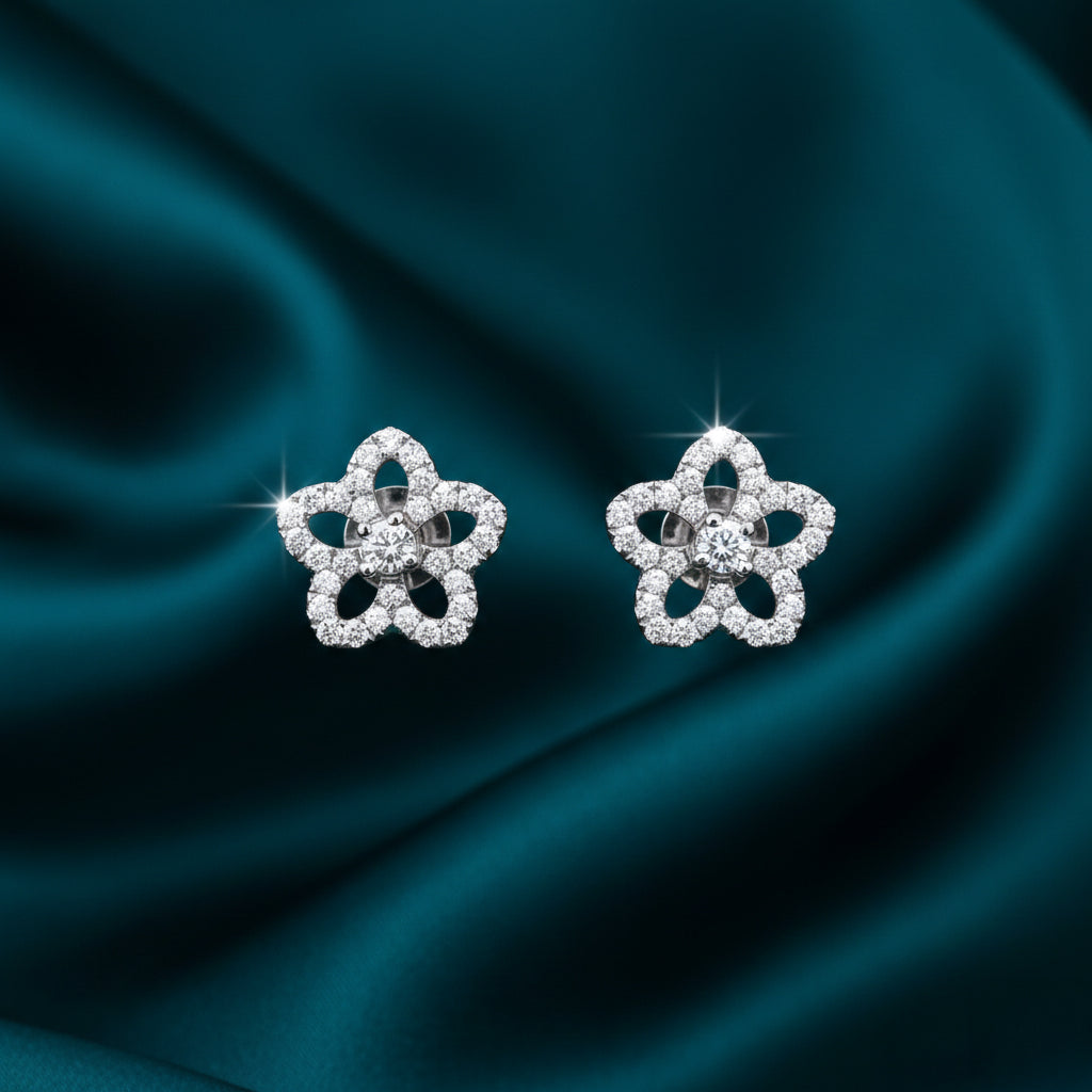Naela Diamond Stud Earrings