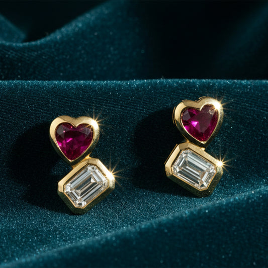 Isola Solitaire Diamond Stud Earrings