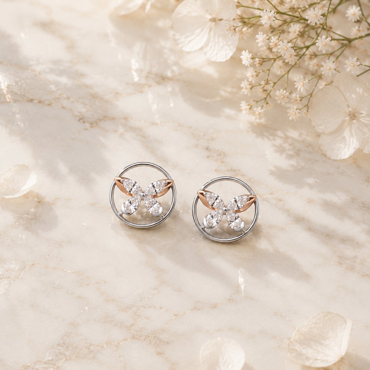 Rynel Icon Diamond Stud Earrings