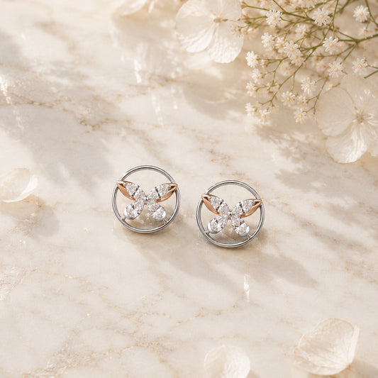 Rynel Icon Diamond Stud Earrings