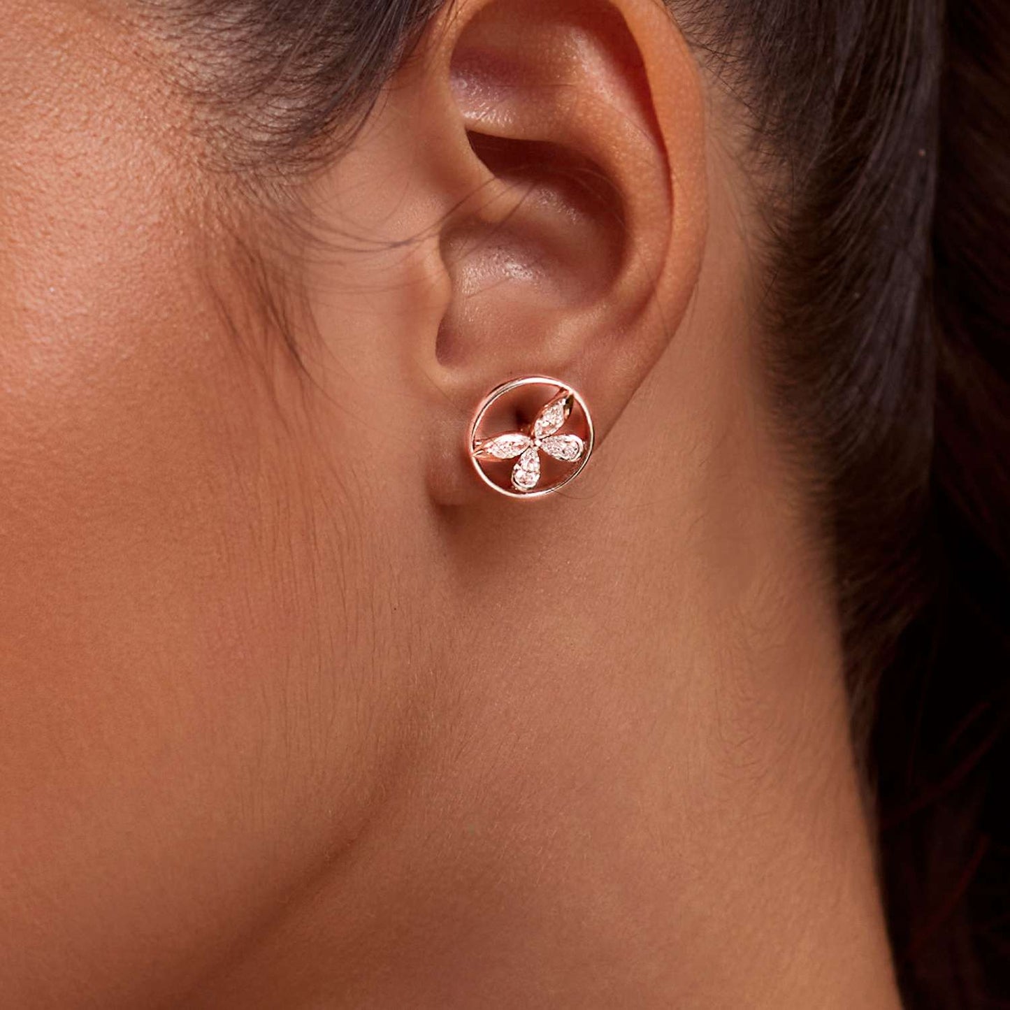 Rynel Icon Diamond Stud Earrings