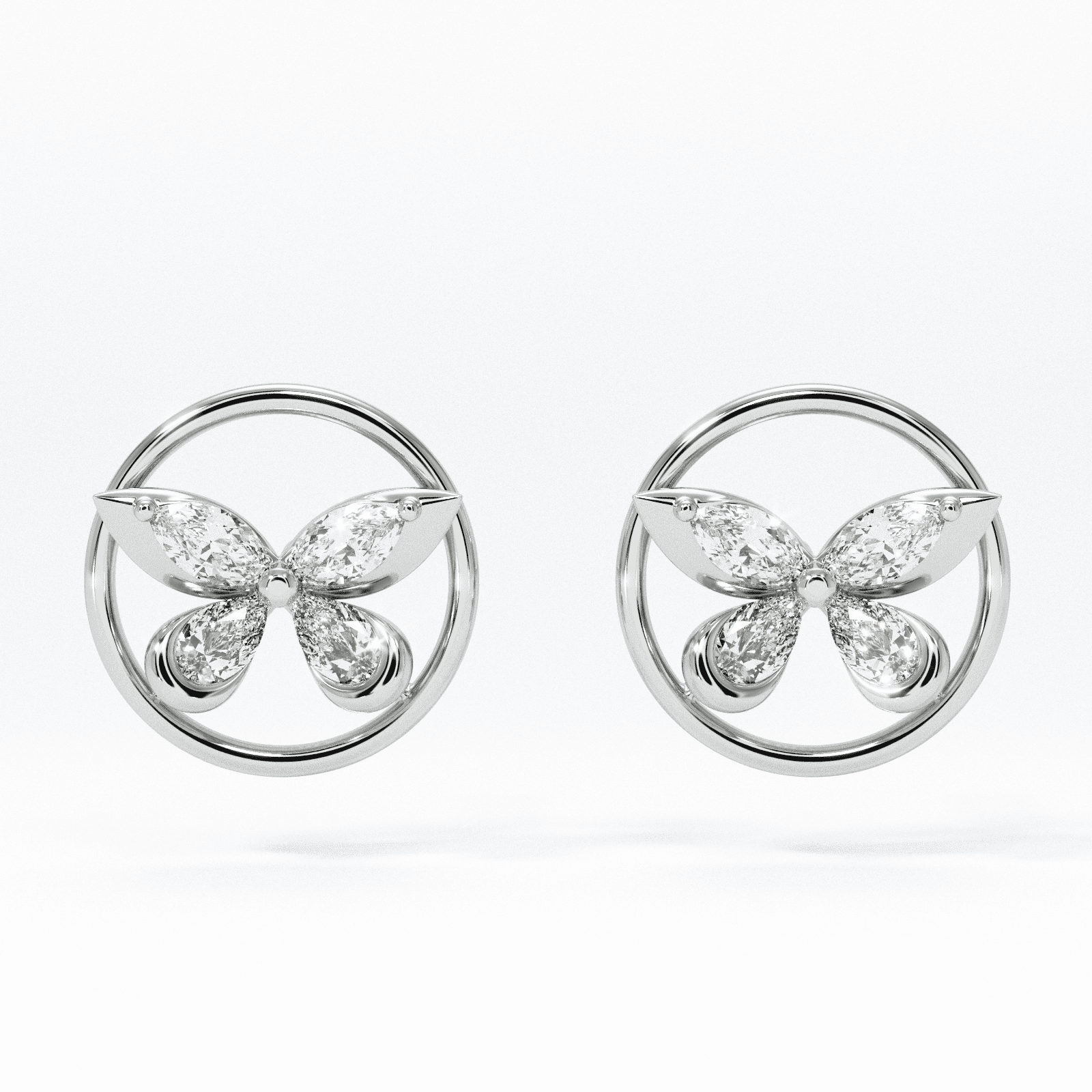 Rynel Icon Diamond Stud Earrings
