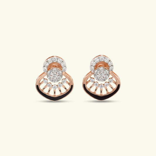 Elira Halo Diamond Stud Earrings