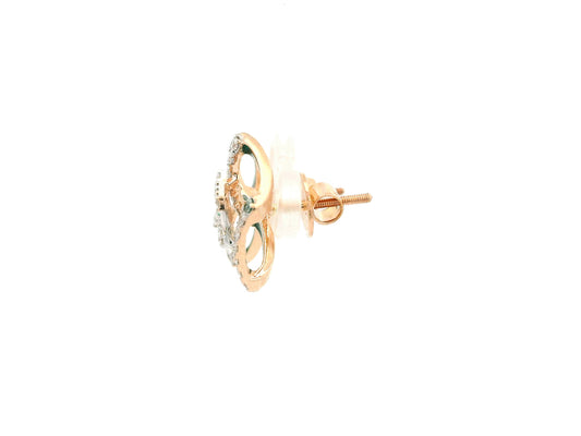 Nimaya Enamel Diamond Stud Earrings