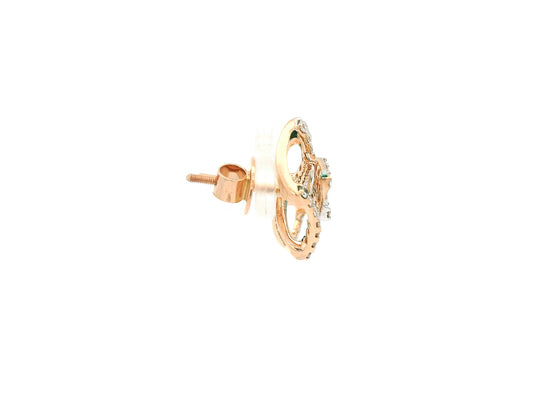 Nimaya Enamel Diamond Stud Earrings