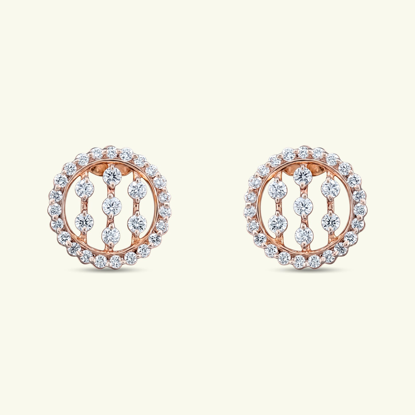 Orana Halo Diamond Stud Earrings
