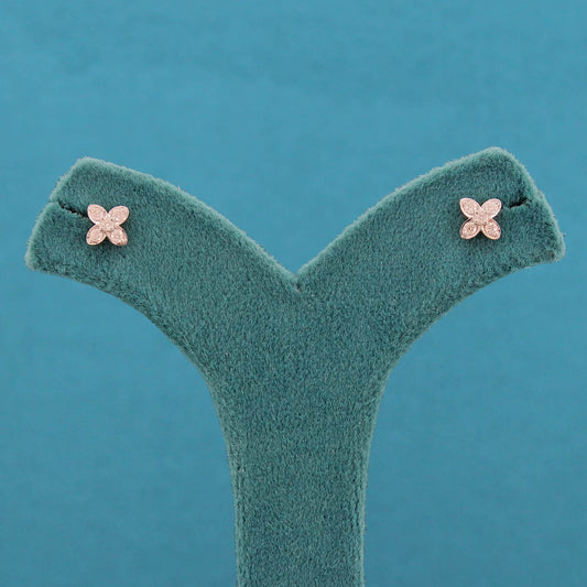 Soraya Floral Diamond Stud Earrings