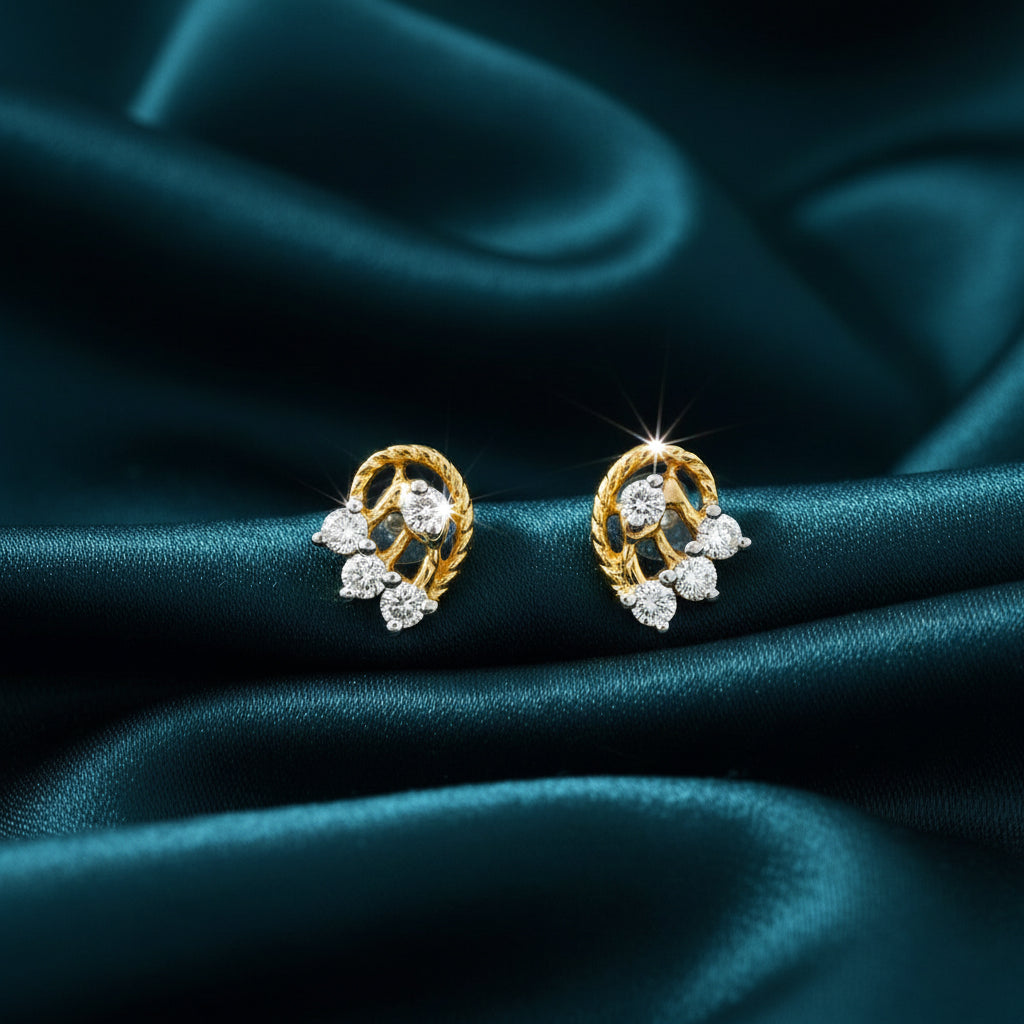 Selith Diamond Stud Earrings
