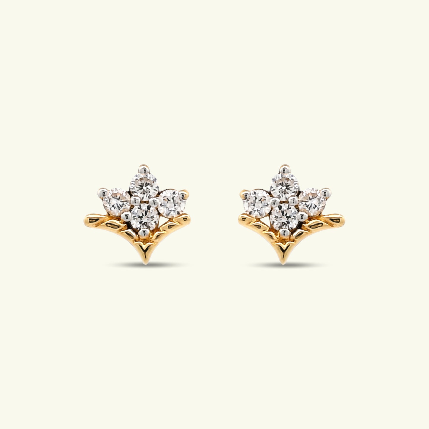 Elessa Diamond Stud Earrings