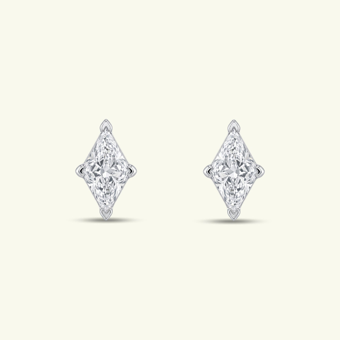 Seriva Solitaire Diamond Stud Earrings