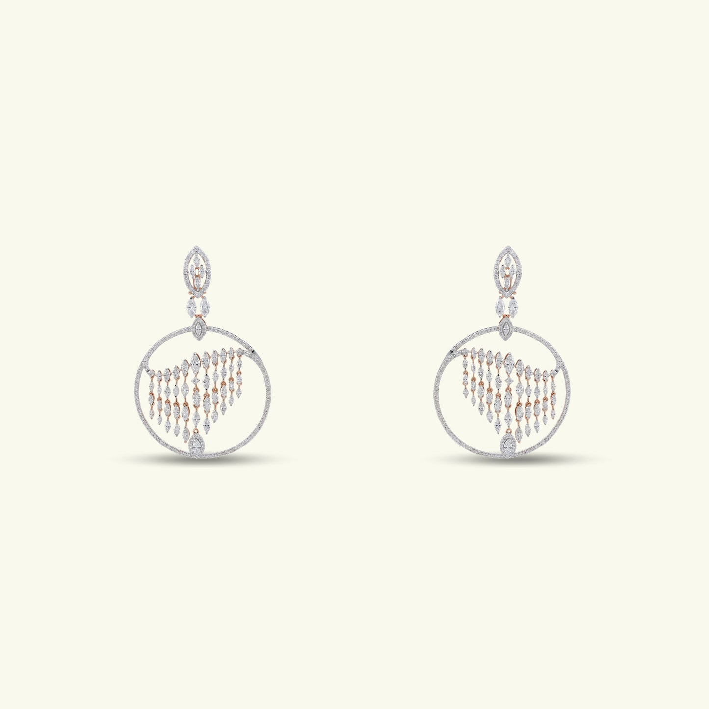 Zevara Diamond Chandelier Earring
