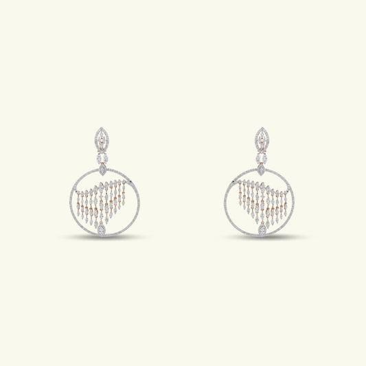 Zevara Diamond Chandelier Earring