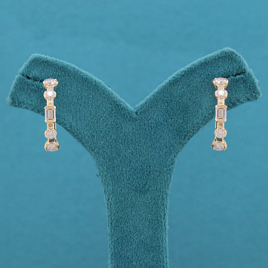 Kessara Diamond Hoop Earrings