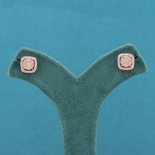 Cerene Halo Diamond Drop Earring