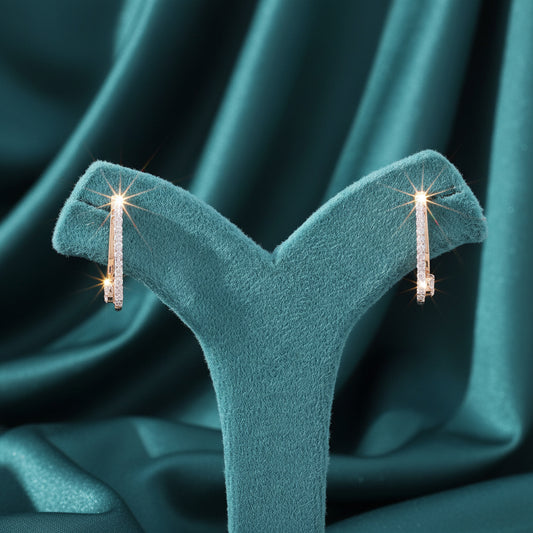 Lunelle Diamond Hoop Earrings