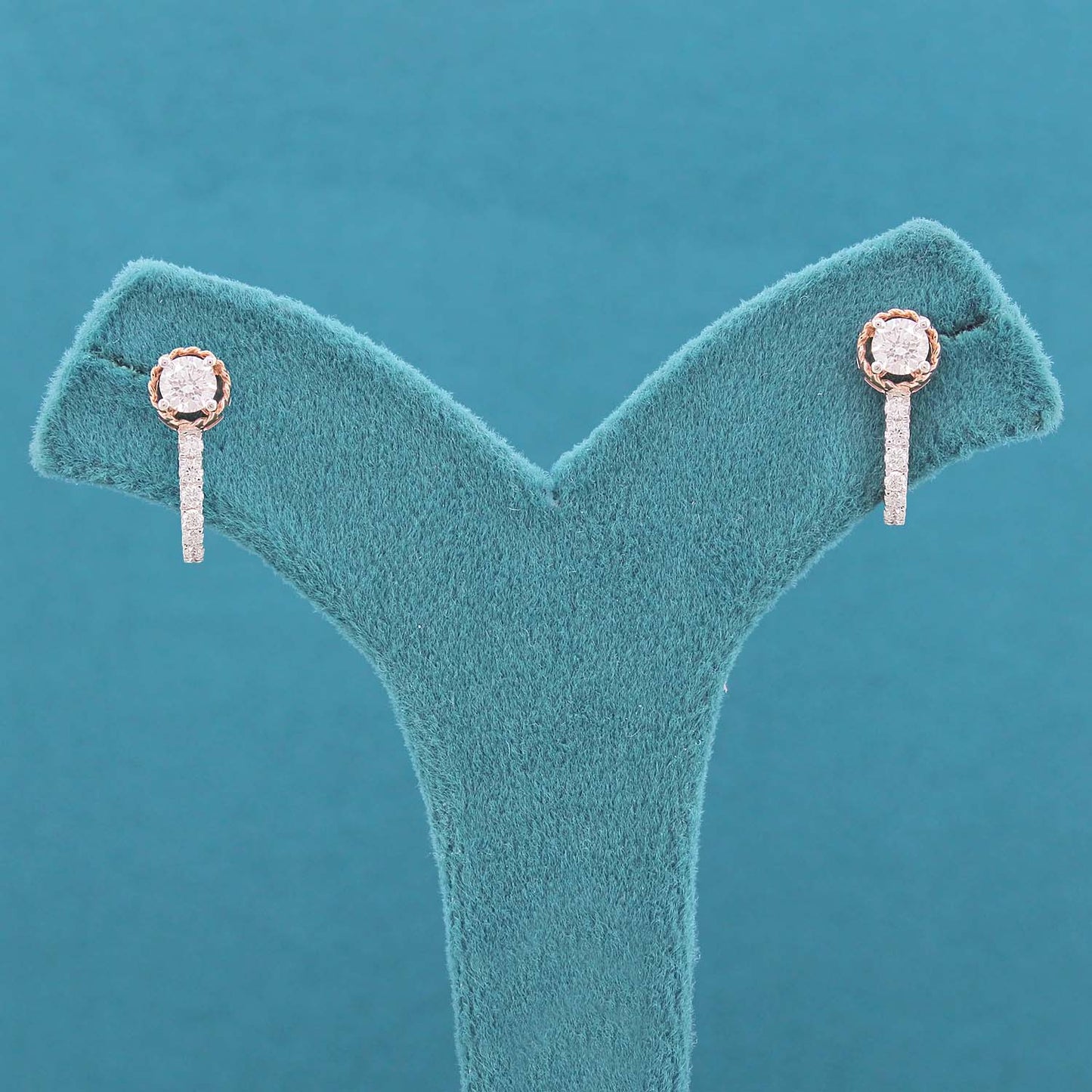 Delyra Diamond Hoop Earrings