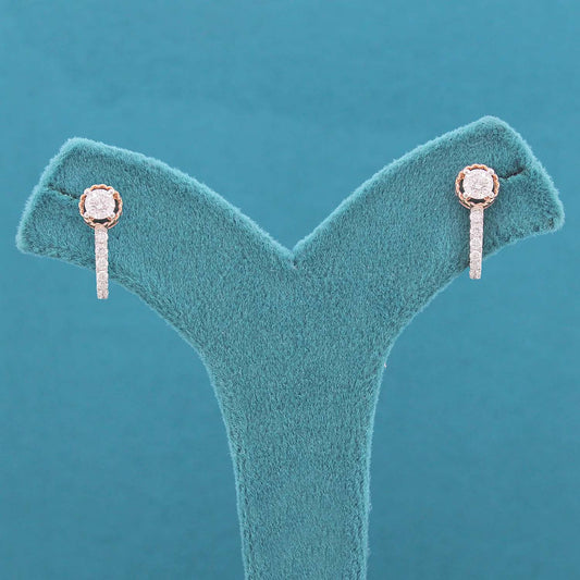 Delyra Diamond Hoop Earrings