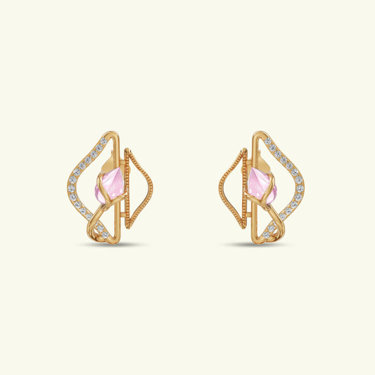 Vanya Ember Diamond Stud Earrings