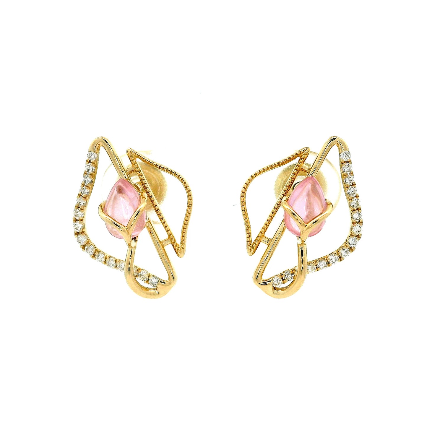 Vanya Ember Diamond Stud Earrings