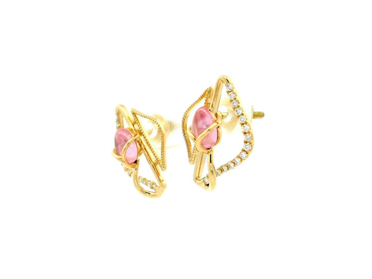 Vanya Ember Diamond Stud Earrings