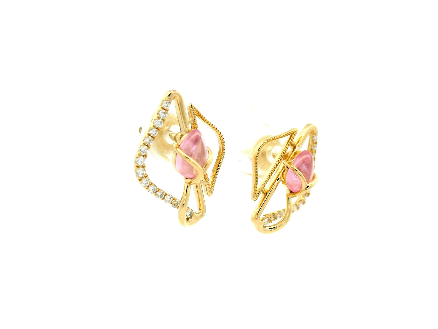 Vanya Ember Diamond Stud Earrings