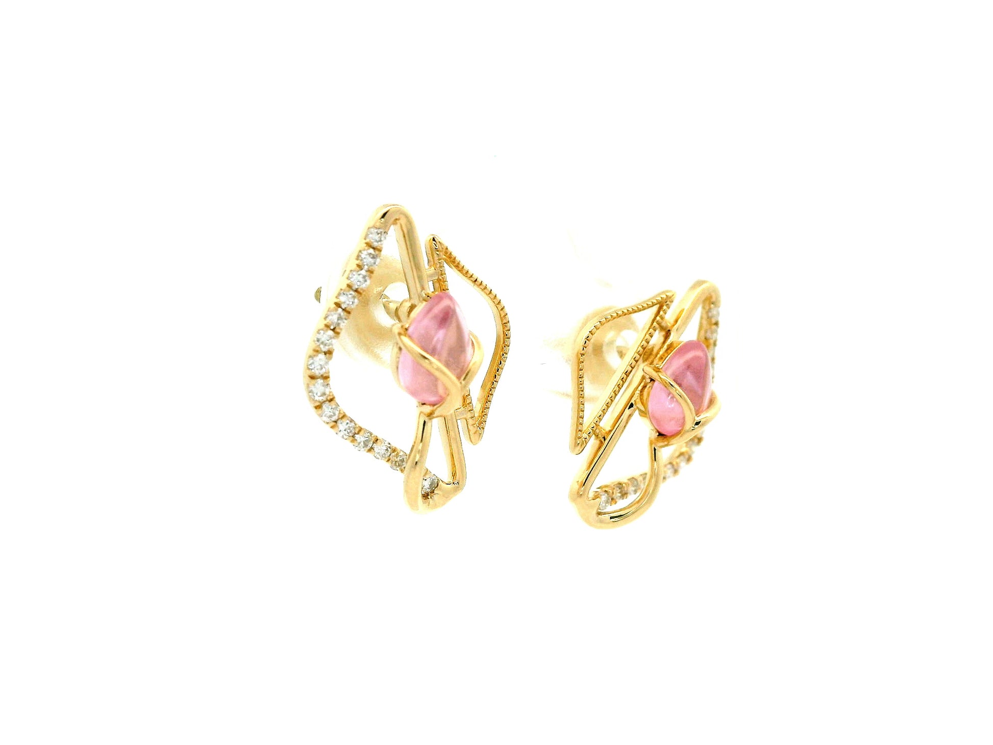 Vanya Ember Diamond Stud Earrings