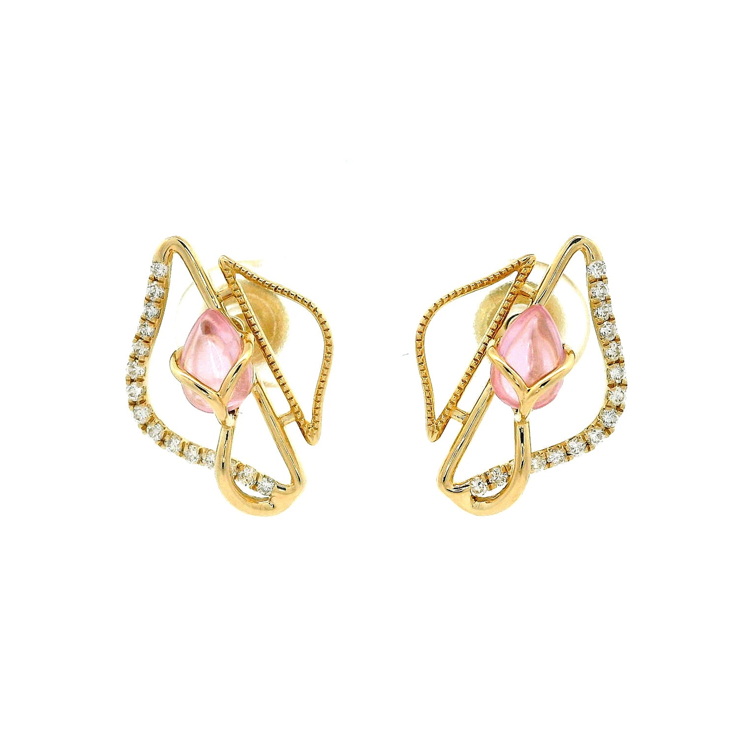 Vanya Ember Diamond Stud Earrings
