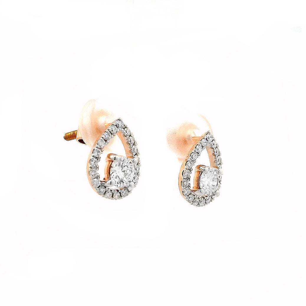 Selvia Diamond Stud Earrings