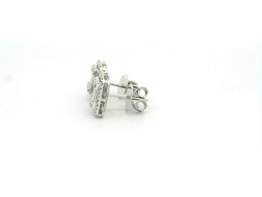 Lunelle Halo Diamond Stud Earrings