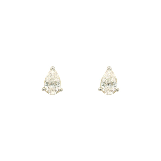 Aelira Solitaire Diamond Stud Earrings