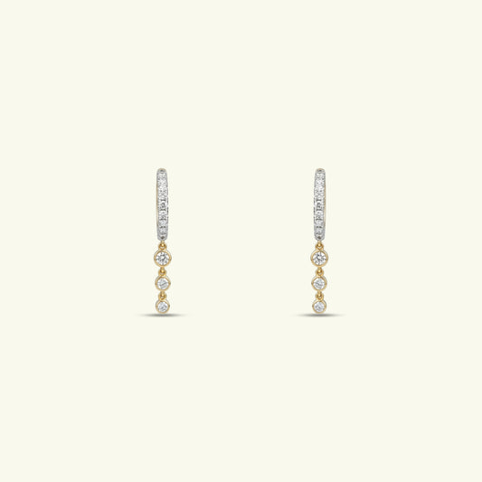 Maelis Diamond Hoop Earrings