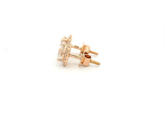 Velari Halo Diamond Stud Earrings
