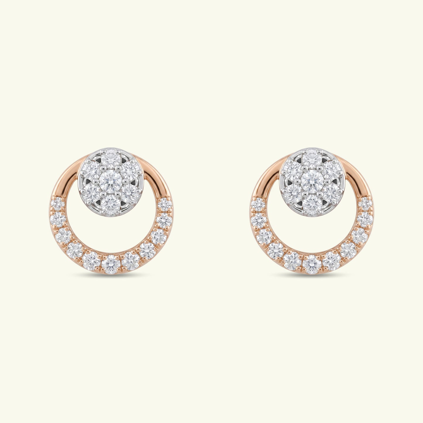 Virine Diamond Stud Earrings