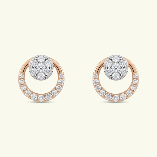 Virine Diamond Stud Earrings
